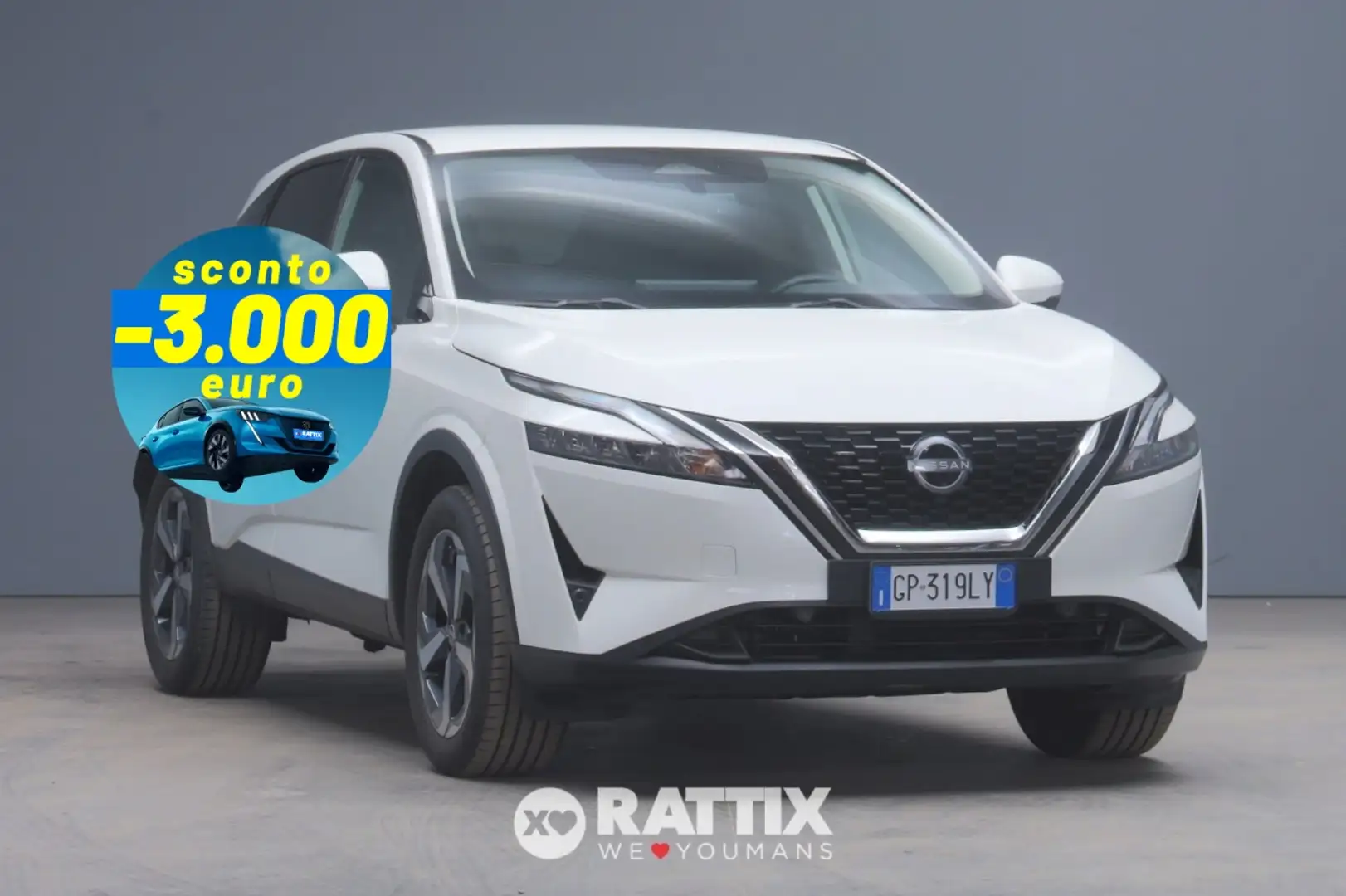 Nissan Qashqai 1.3 Mhev 140CV N-Connecta Blanc - 1