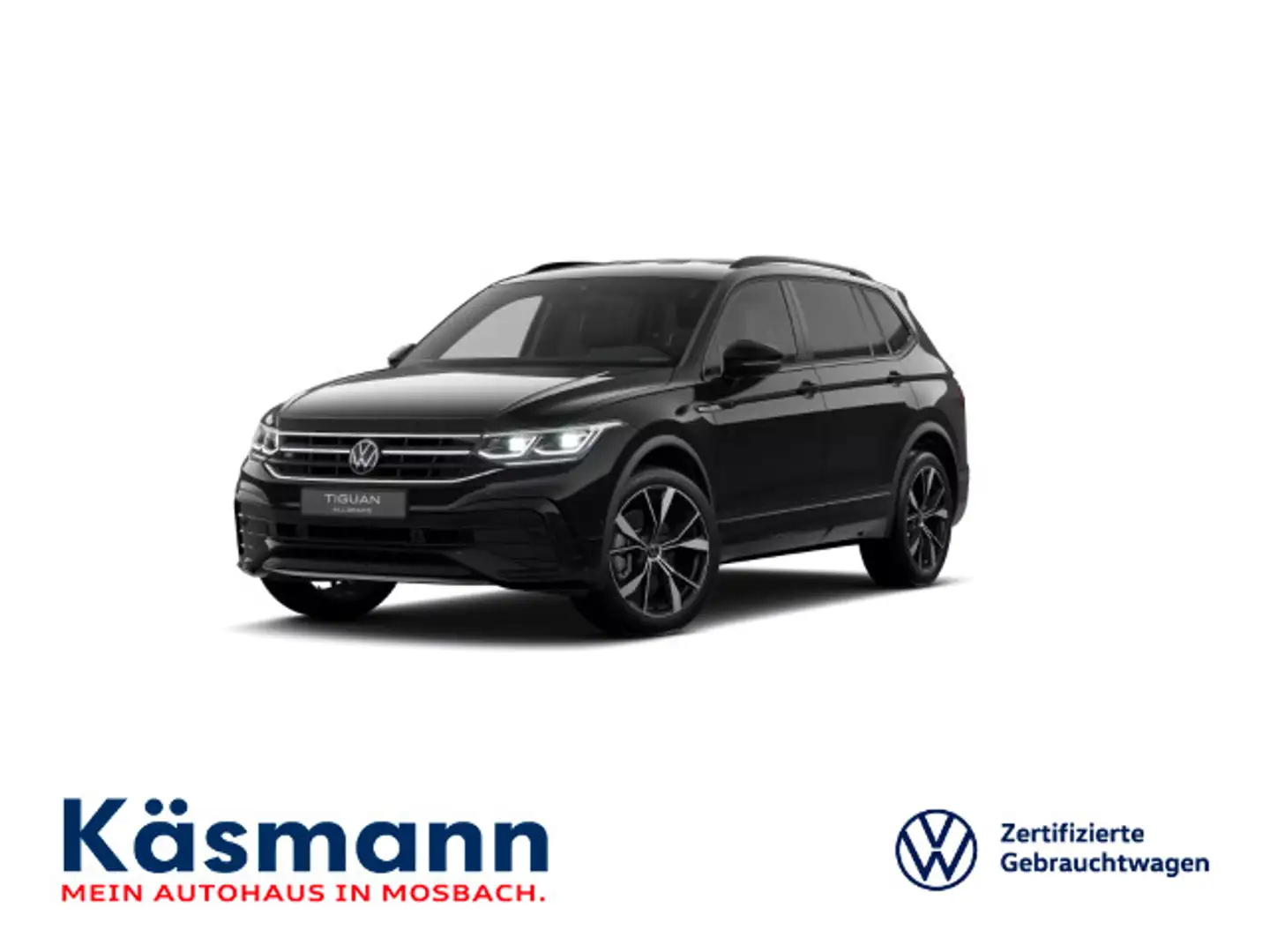Volkswagen Tiguan Allspace R-Line 2.0TDI 4M 7-SITZE AHK STA Schwarz - 1