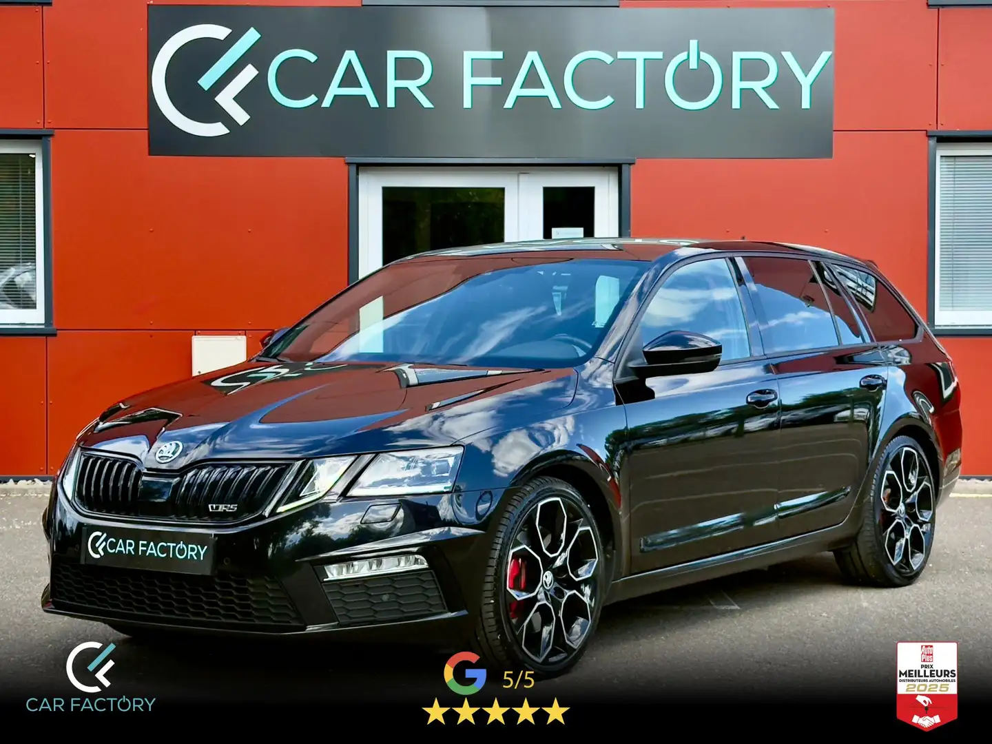 Skoda Octavia RS 2.0 TSI 245 DSG 1ère Main ACC GPS Caméra Pack H Zwart - 1