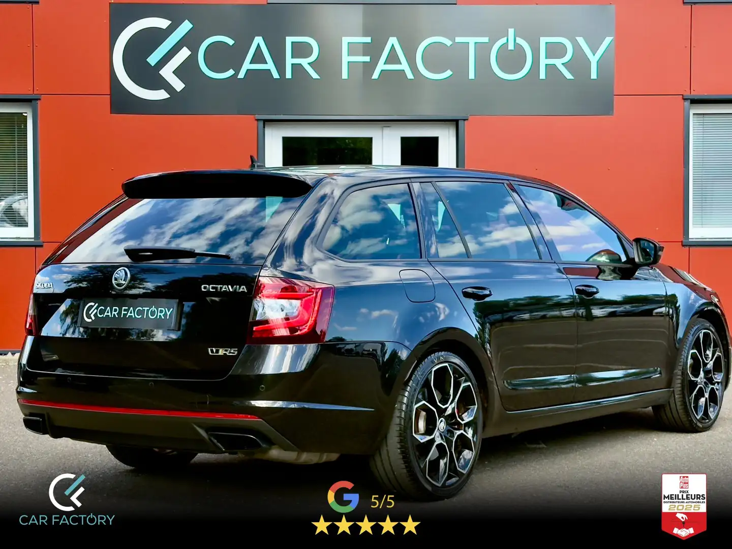 Skoda Octavia RS 2.0 TSI 245 DSG 1ère Main ACC GPS Caméra Pack H Zwart - 2