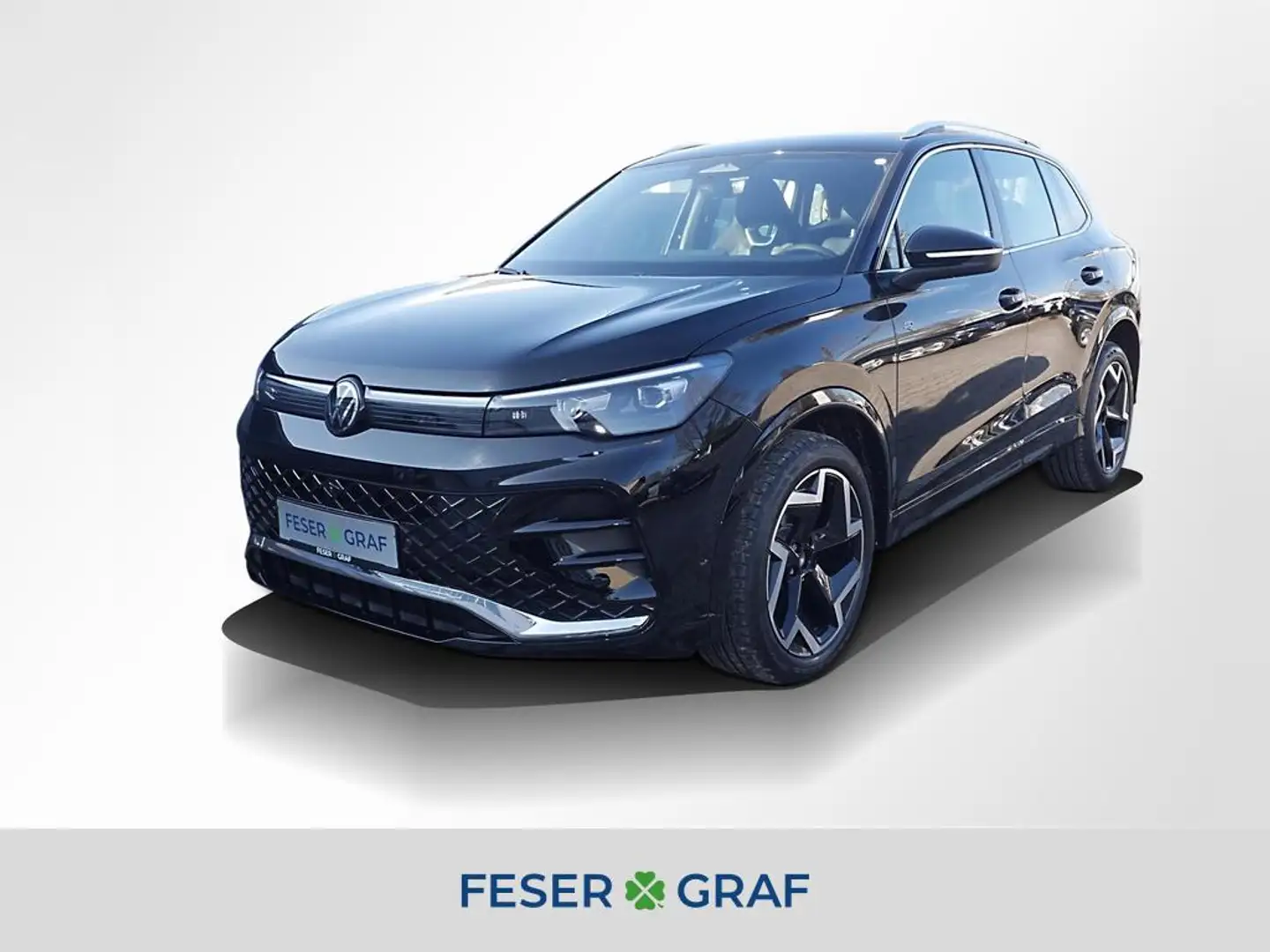 Volkswagen Tiguan 1.5 eTSI R-Line DSG 360° ACC AHK Sitzh. Schwarz - 1