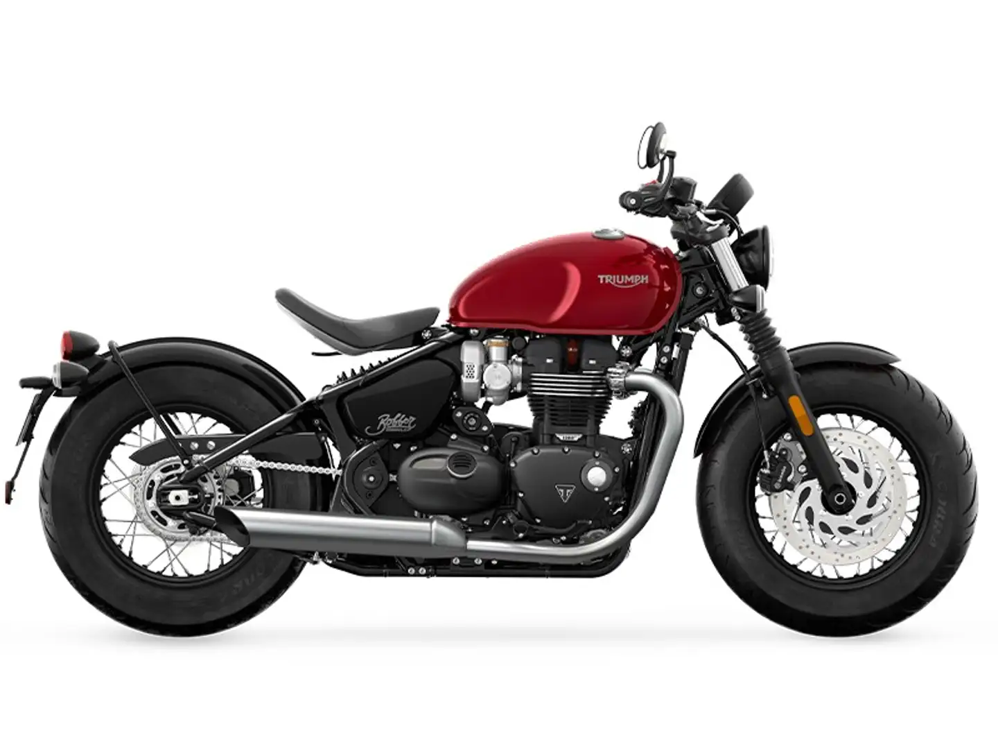 Triumph Bonneville Bobber Rood - 1