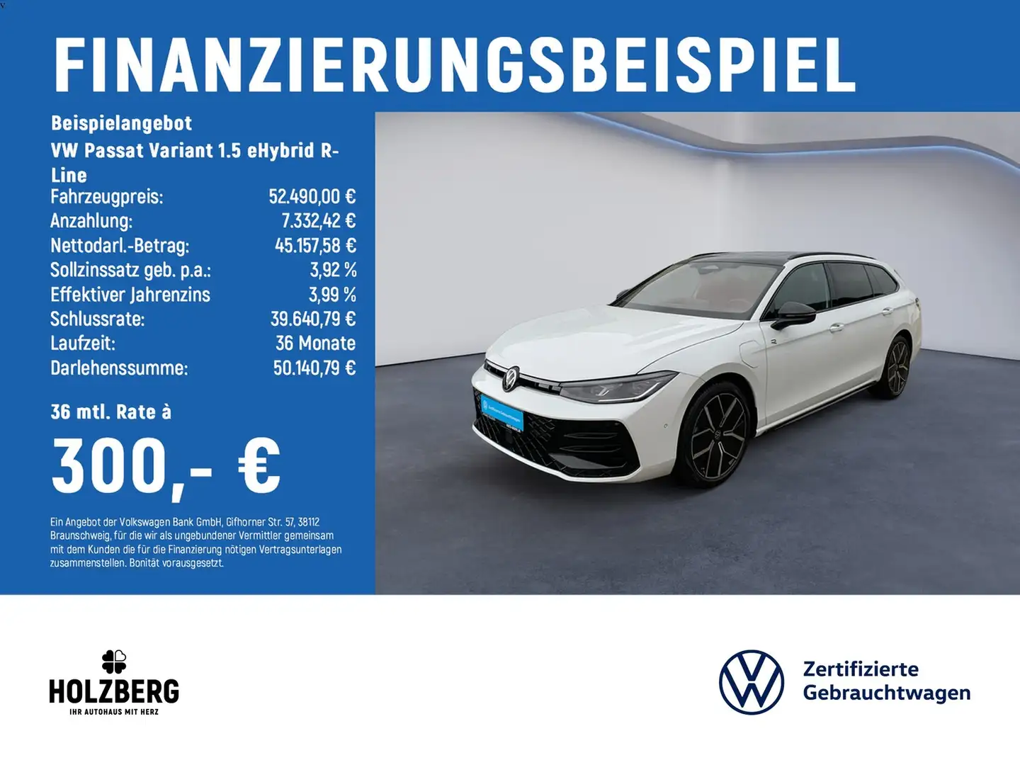 Volkswagen Passat Variant 1.5 eHybrid R-Line MATRIX+AHK+PANO+H&K+HUD Weiß - 2