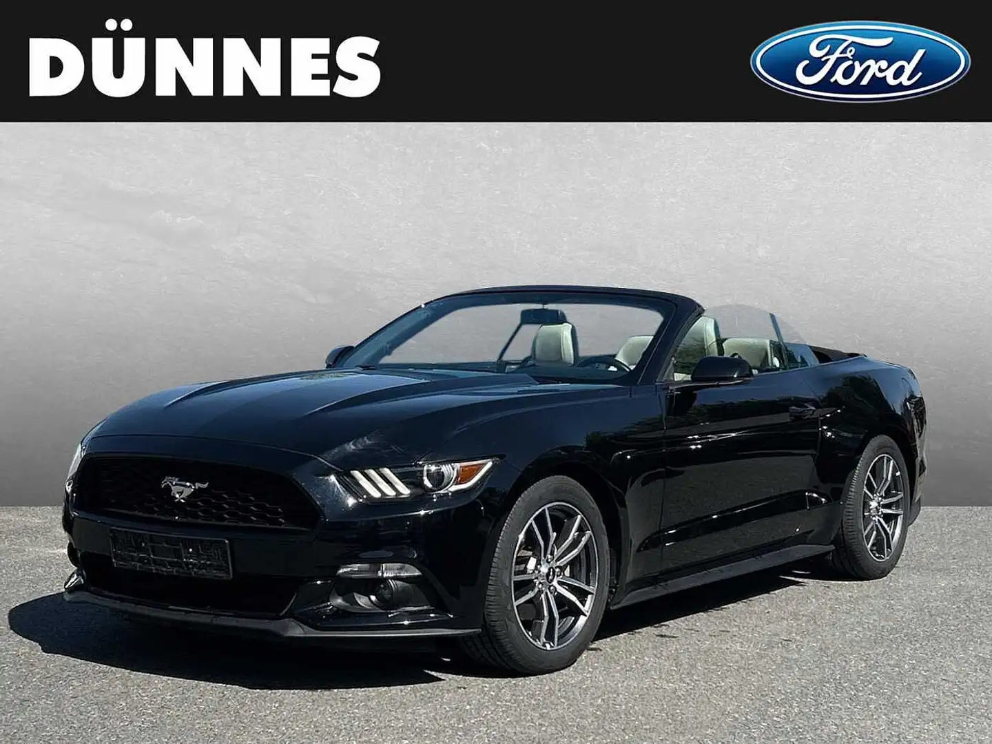 Ford Mustang Convertible 2.3 EcoBoost Negro - 1