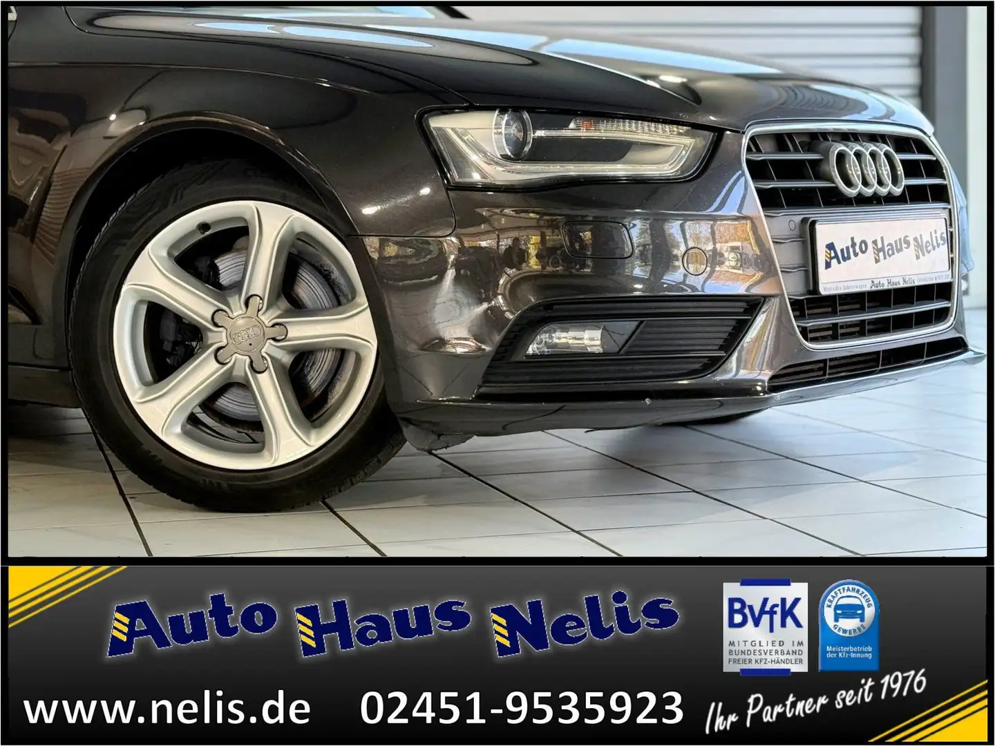 Audi A4 2,0 TDI Avant Autom. Navi-MMI Bi-Xenon PDC Si Grijs - 2
