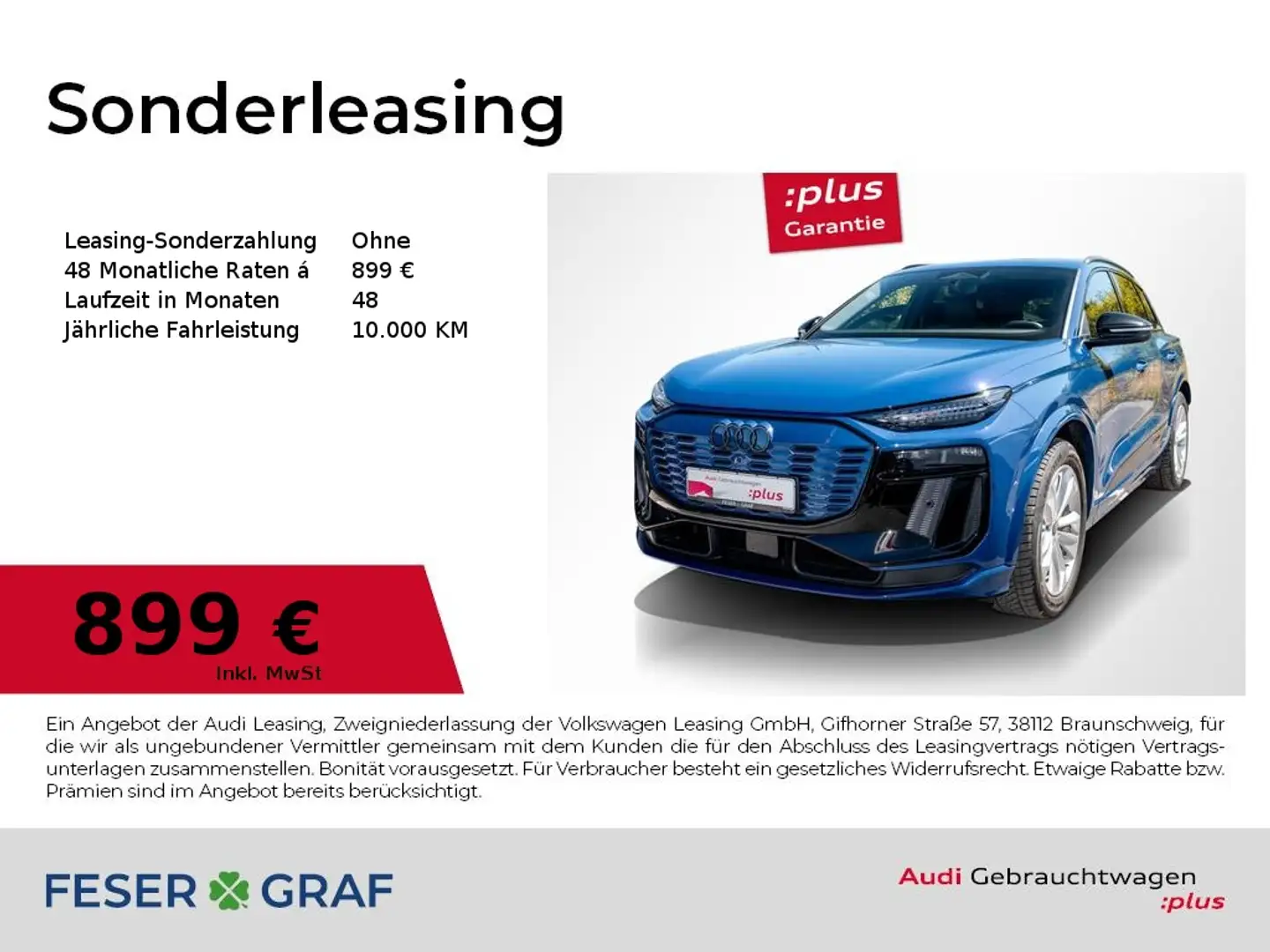 Audi SQ6 e-tron /Leder/Pano/B&O/HuD/adAIR/Kameras Blau - 1