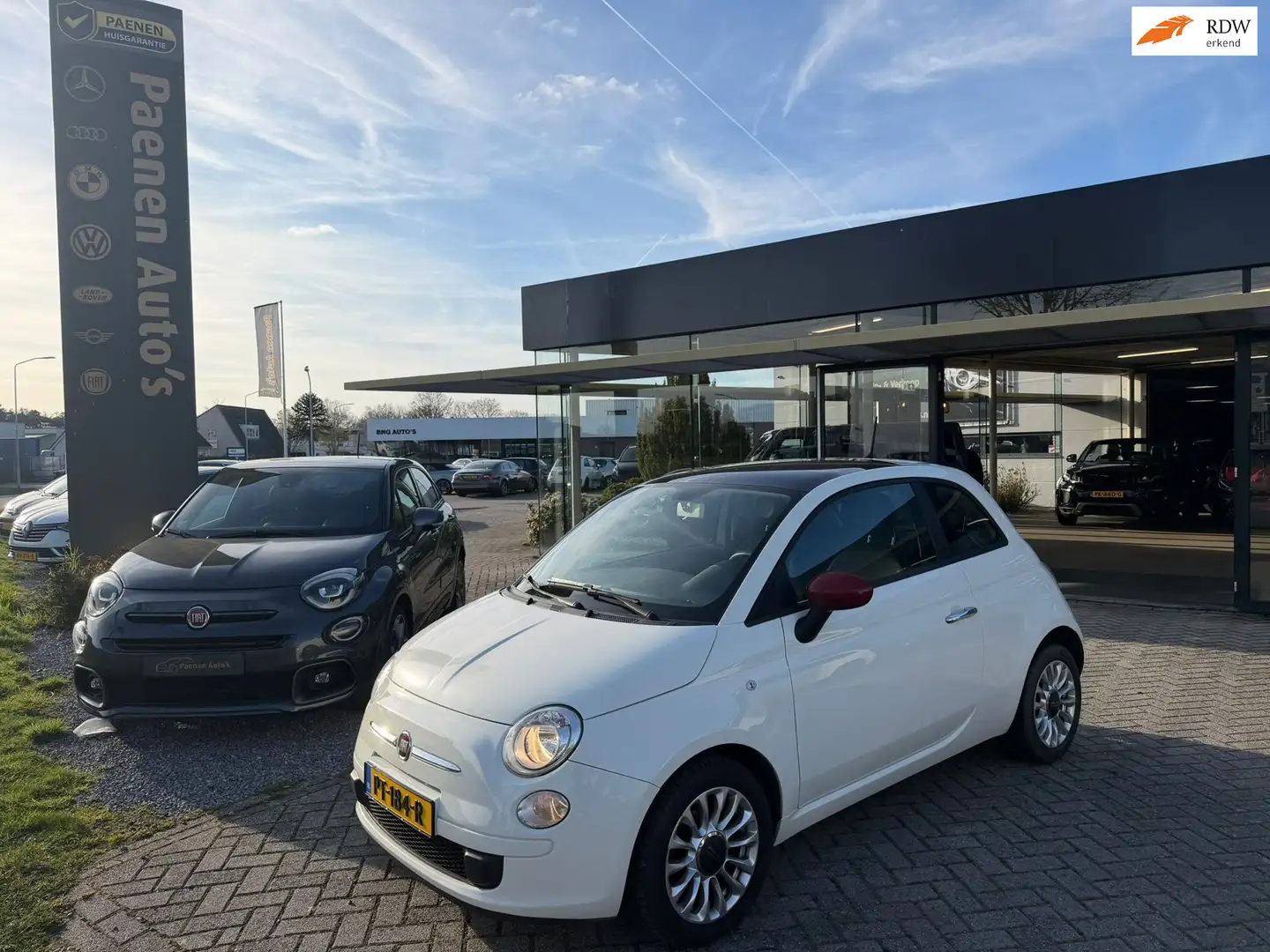 Fiat 500 1.2 Lounge|Pano|Airco|Goed Onderhouden Weiß - 1