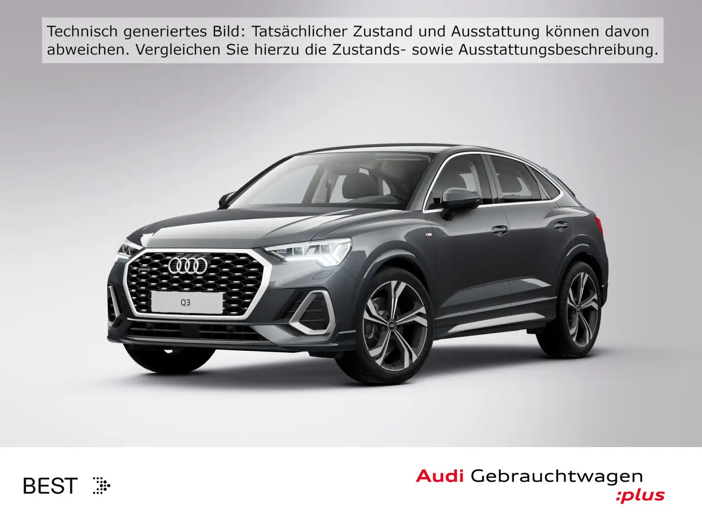 Audi Q3 S line 40 TFSI qu. ACC*Matrix*Navi Grau - 1