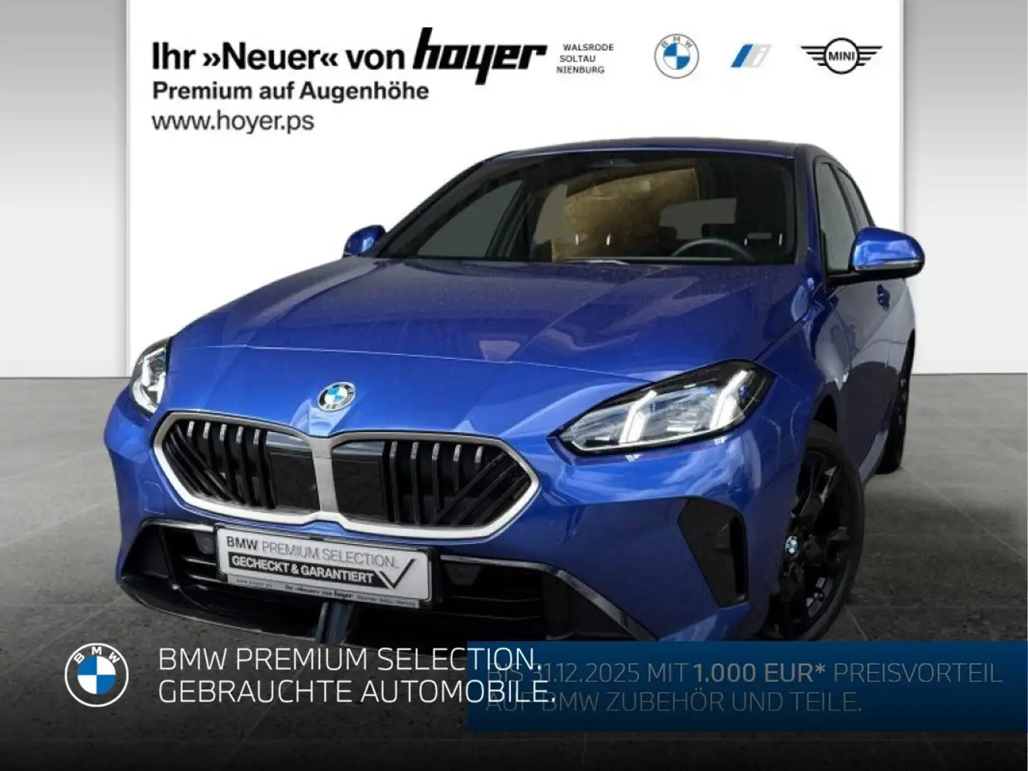 BMW 118 d Hatch M Sportpaket DAB LED Pano.Dach RFK Blau - 1