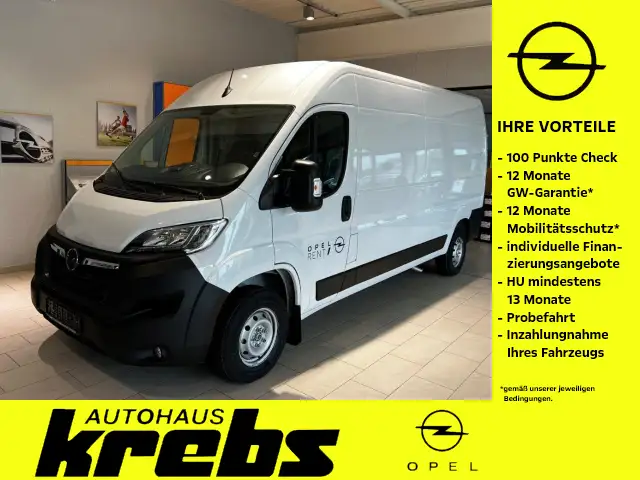 Opel Movano 2.2 D L3H2 2WD VA AHK Klima PDC Rückfahrkamera