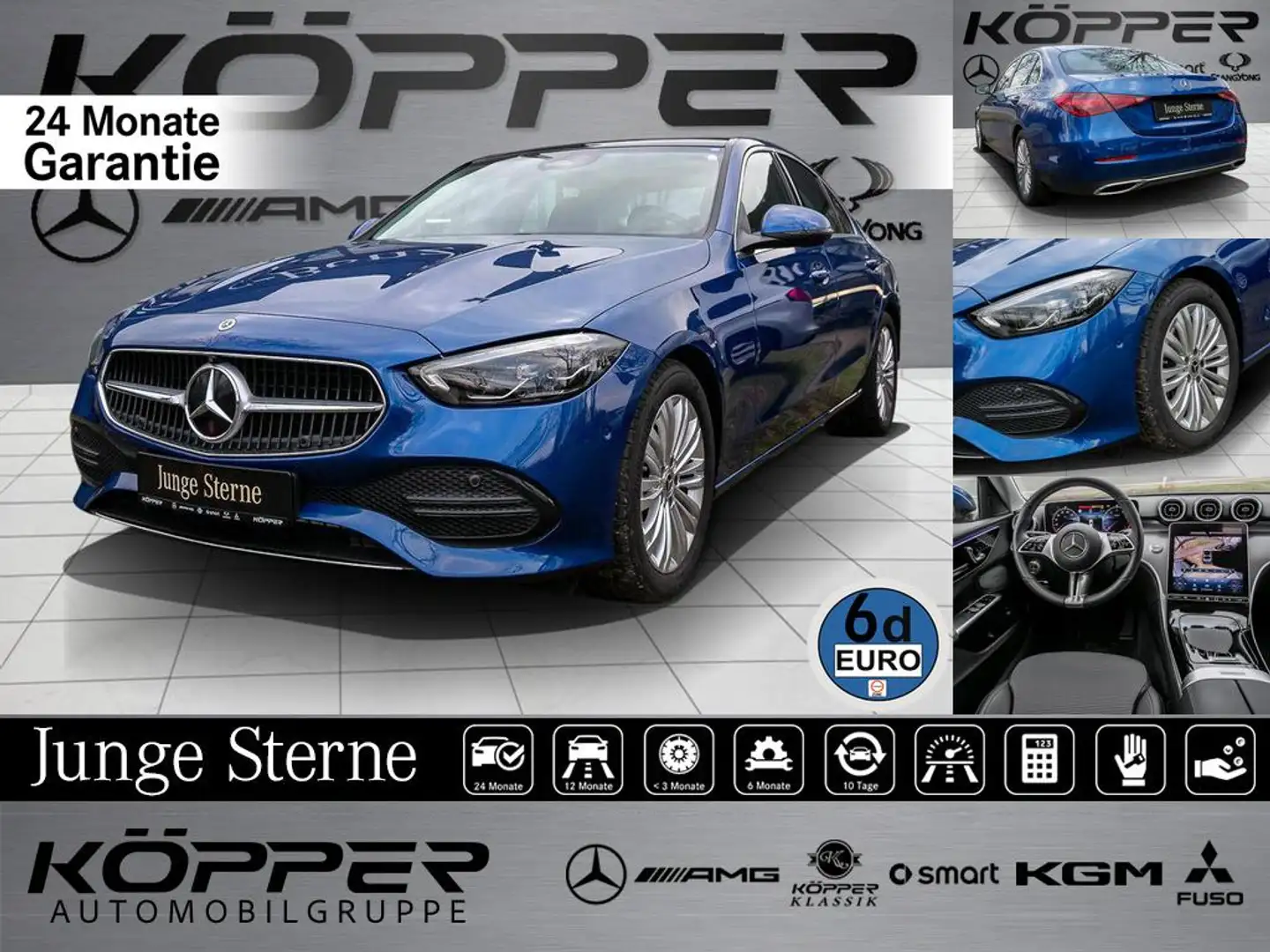 Mercedes-Benz C 200 4M Avantgarde Advanced PLUS Memory LED Blu/Azzurro - 1
