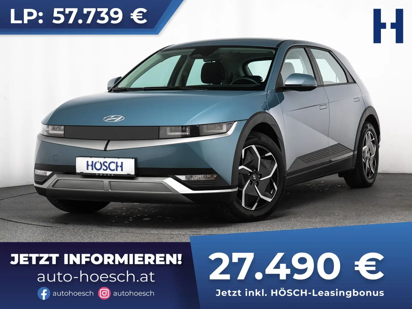 Hyundai IONIQ 5 58.2 kWh KAMERA ASSISTENZ 19er Blau - 1