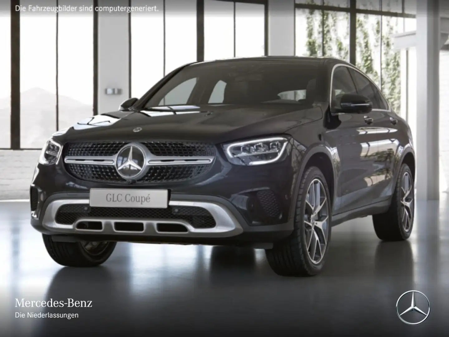Mercedes-Benz GLC 300 de Coupé 4M 360+LED+FAHRASS+HUD+KEYLESS Noir - 2