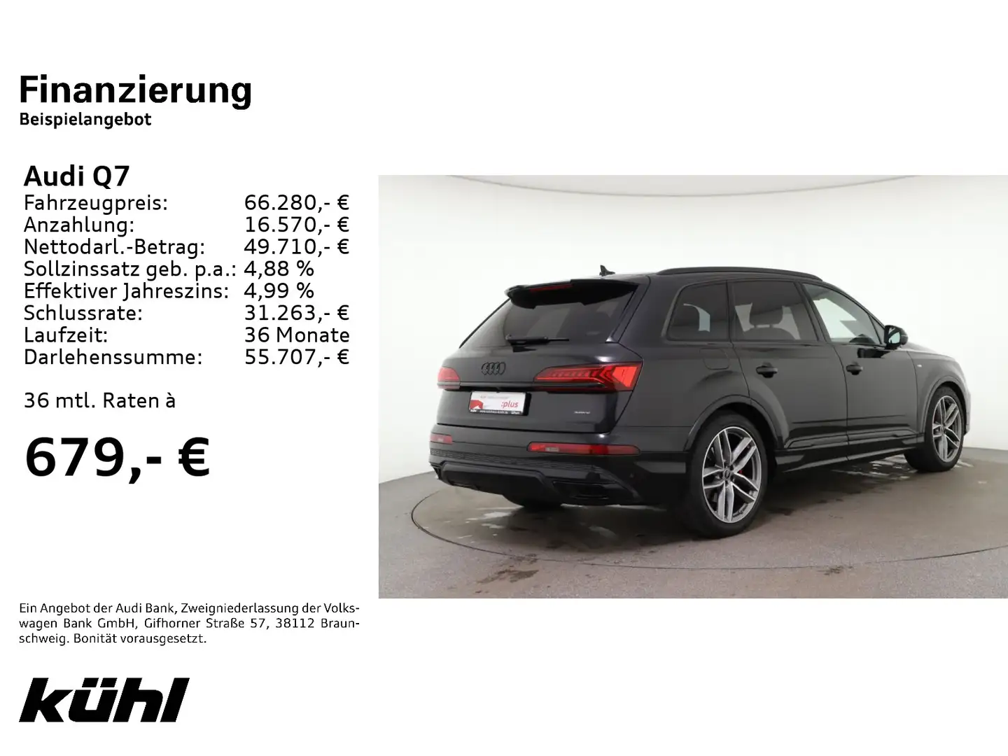 Audi Q7 55 TFSI e Q Tip. S line LED Luft ACC B&O HuD Brun - 2