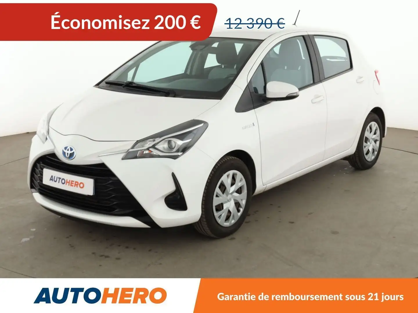 Toyota Yaris 1.5 Hybrid France Blanc - 1