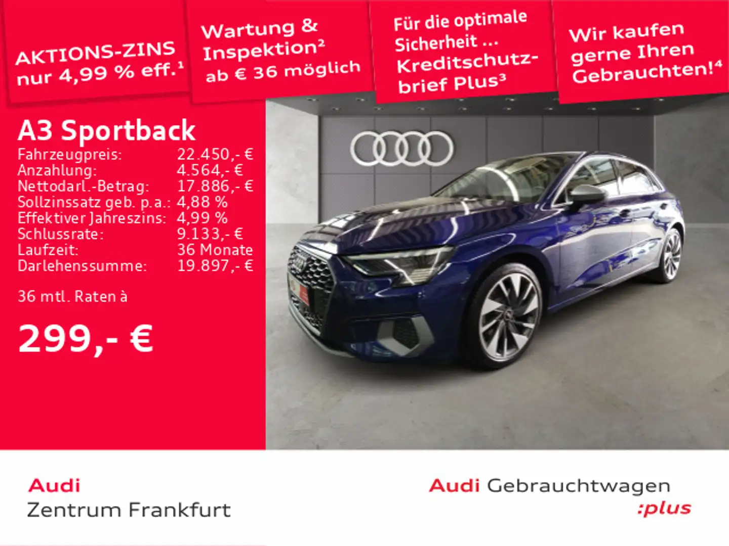 Audi A3 35 TFSI advanced edition one Matrix Azul - 1