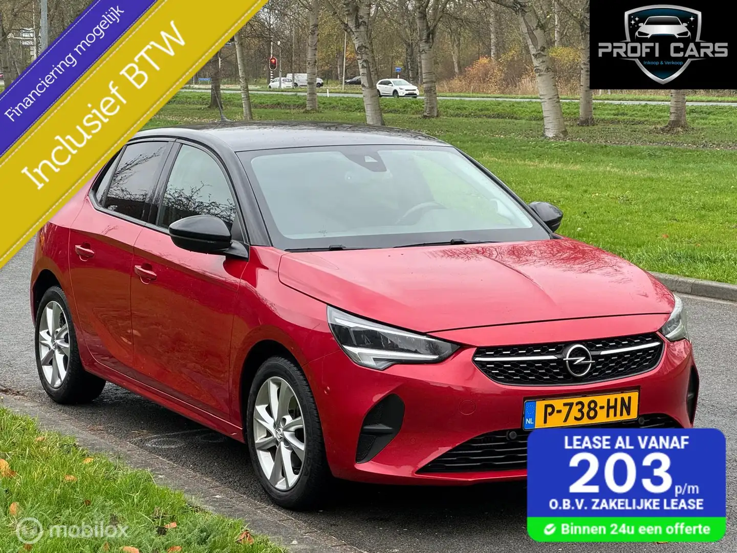 Opel Corsa 1.2 GS-Line Carplay Camera Lineassist Dodehoeksens Rojo - 1