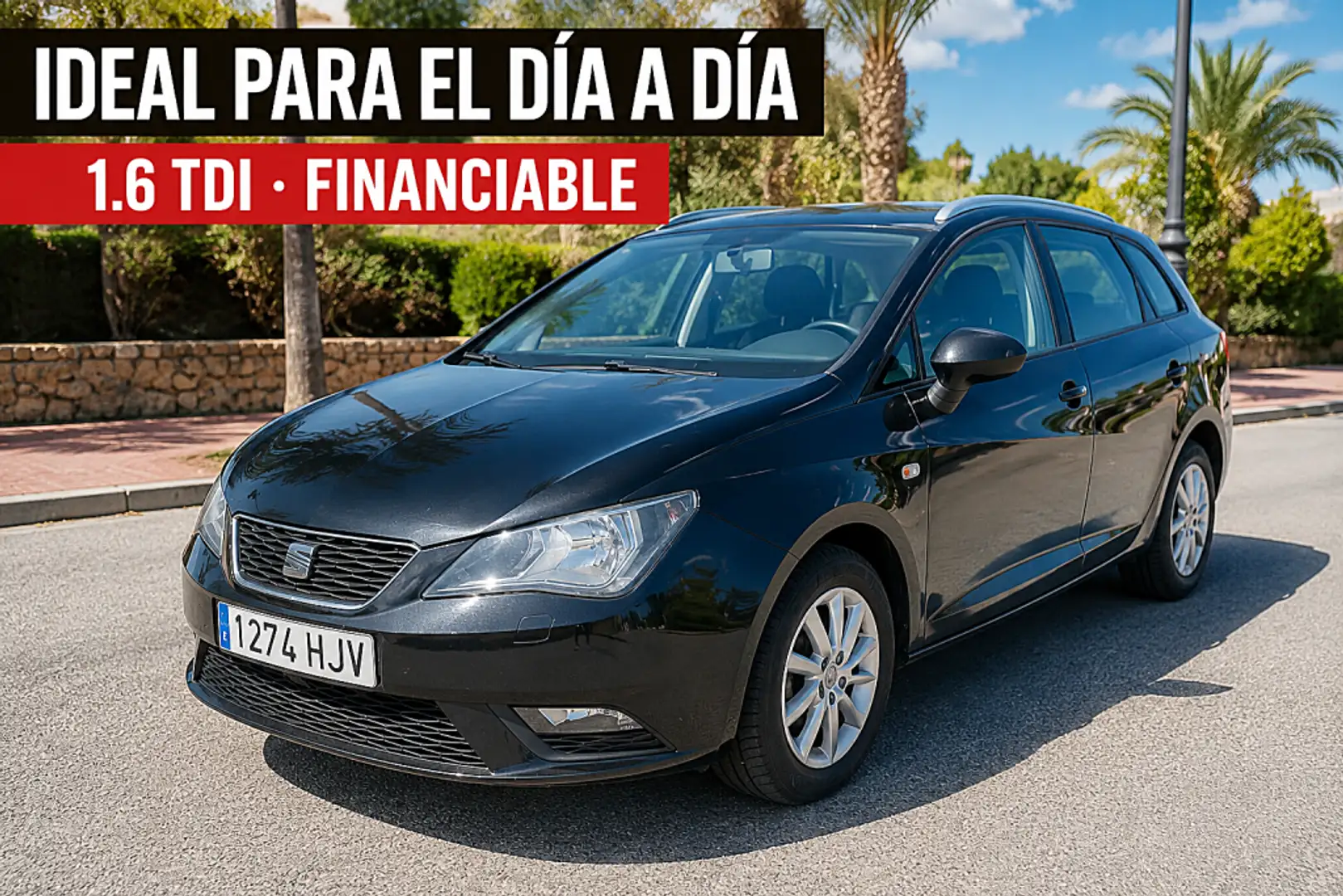 SEAT Ibiza ST 1.6TDI CR Style 105 Negro - 1