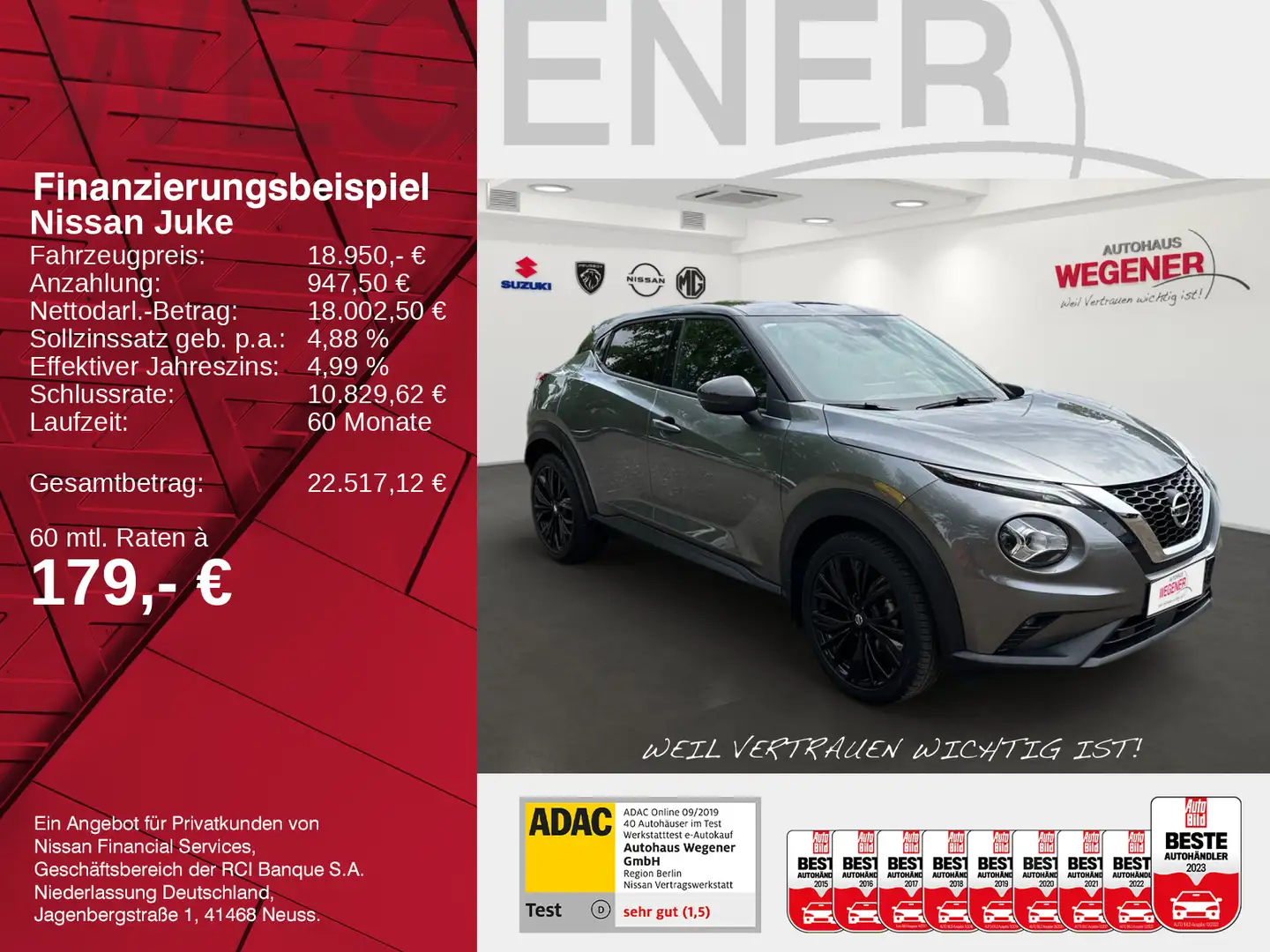 Nissan Juke JUKE 1.0 AT ENIGMA LED NAVI KAMERA BEHEIZ. WSS Schwarz - 2