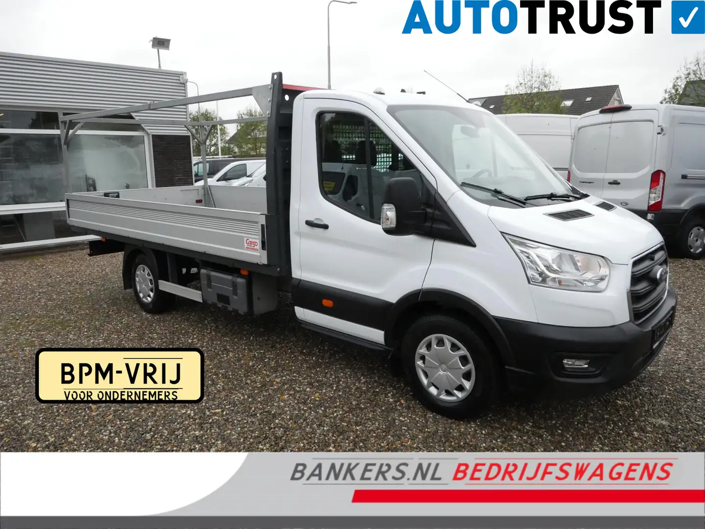 Ford Transit 2.0 TDCI 130PK, L4, Pickup, Airco, Open laadbak L* Blanc - 1