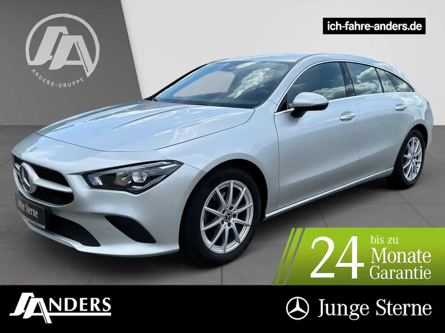 Mercedes-Benz CLA 200 d SB MBUX+SHZ+LED+Kam+AHK+Apple+Tempomat Zilver - 1