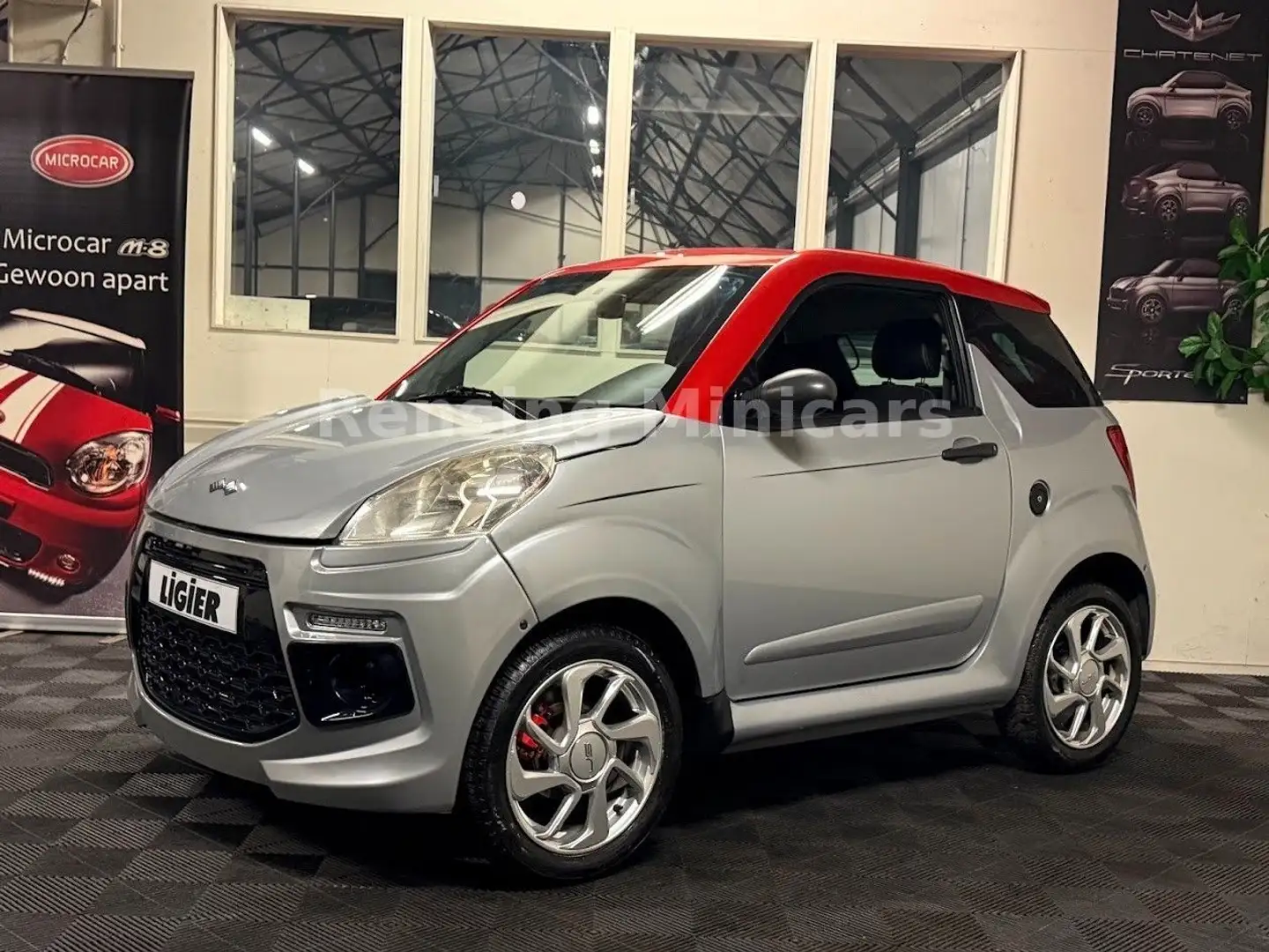 Ligier JS 50 JS50 Sport Mopedauto AIRBAG Microcar 45 KM Argent - 1