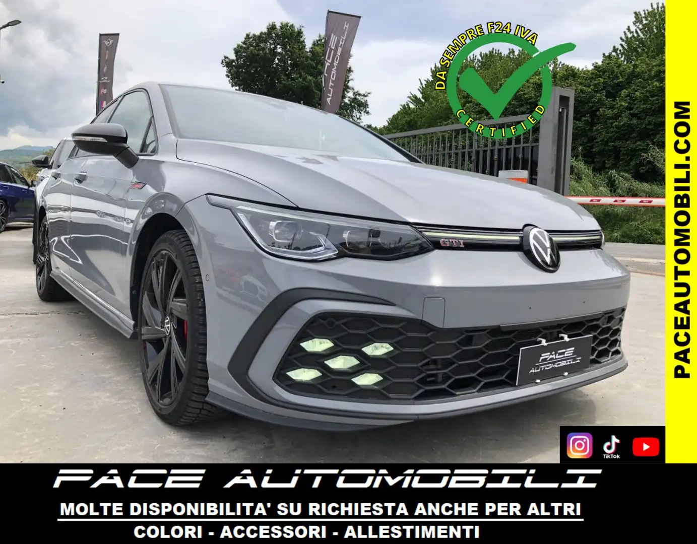 Volkswagen Golf GTI 18 IQ LED MATRIX KAMERA NAVI PDC BLACK PACK ACC Grigio - 1