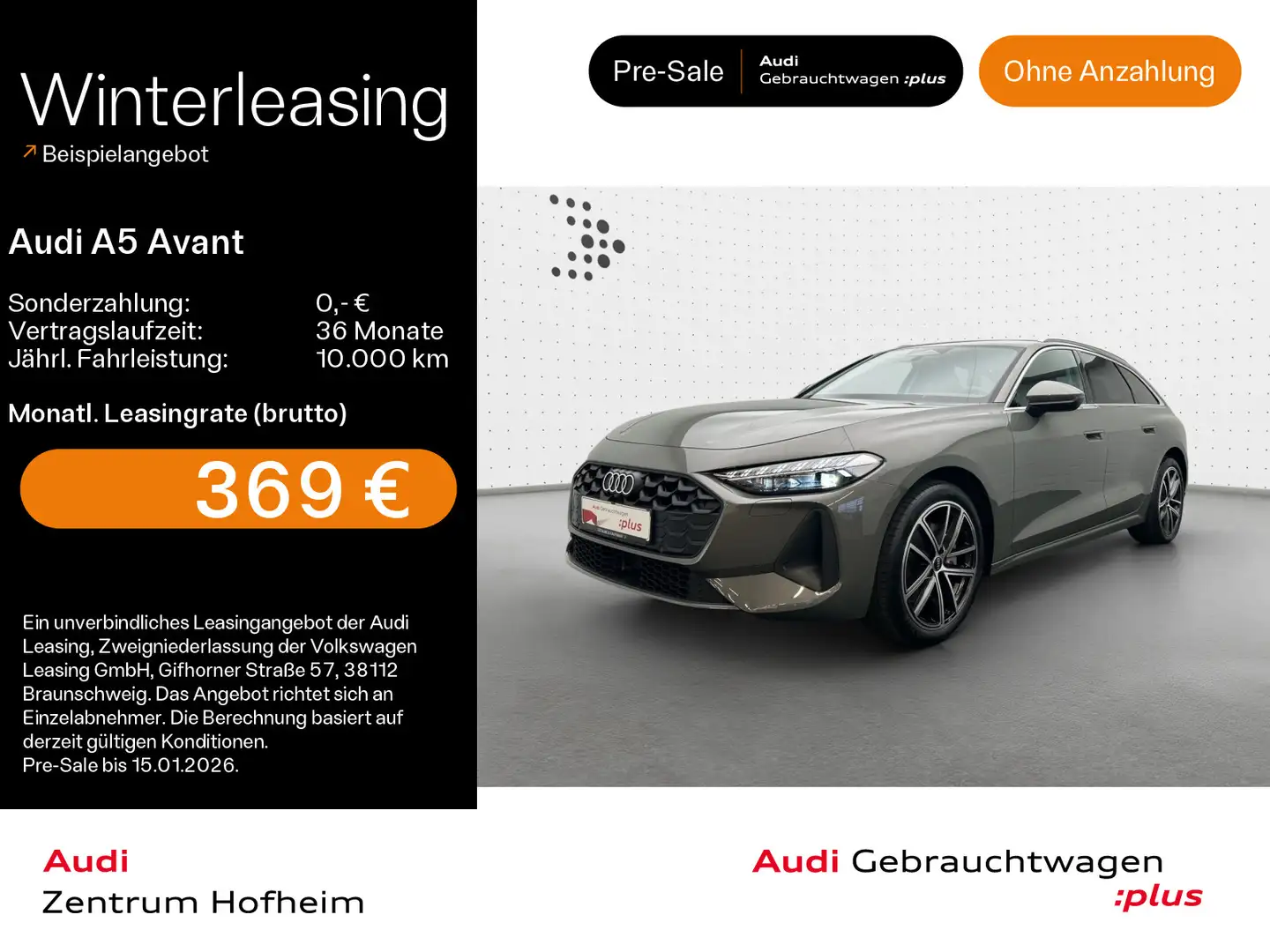 Audi A5 40 TFSI S tro*LED+*Virtual*Navi+*Sports Grau - 1