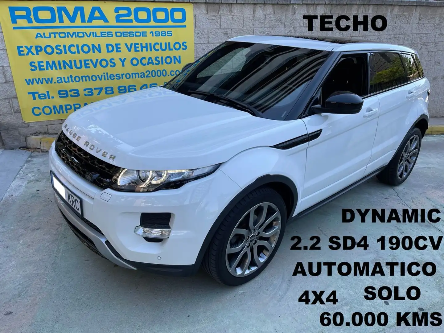 Land Rover Range Rover Evoque 2.2L SD4 Dynamic 4x4 190 Aut. Blanc - 1
