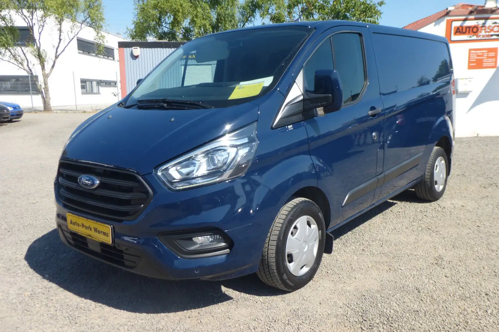 Ford Transit Custom L1 Klima Durchlade Abbiegel. AHK Blau - 1