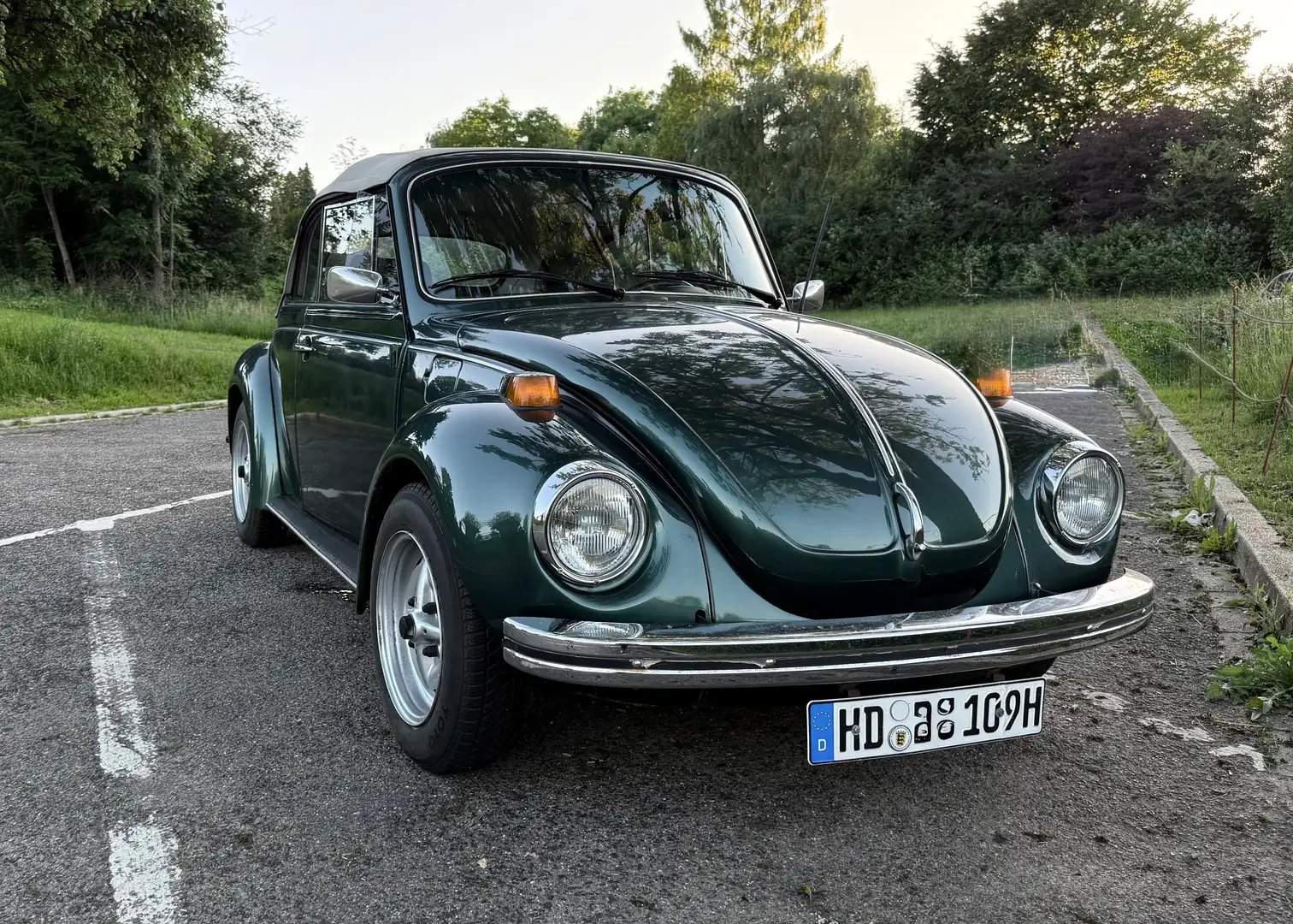 Volkswagen Käfer Beetle Convertible (US 1303 Käfer) | Cabriolet Зелений - 1
