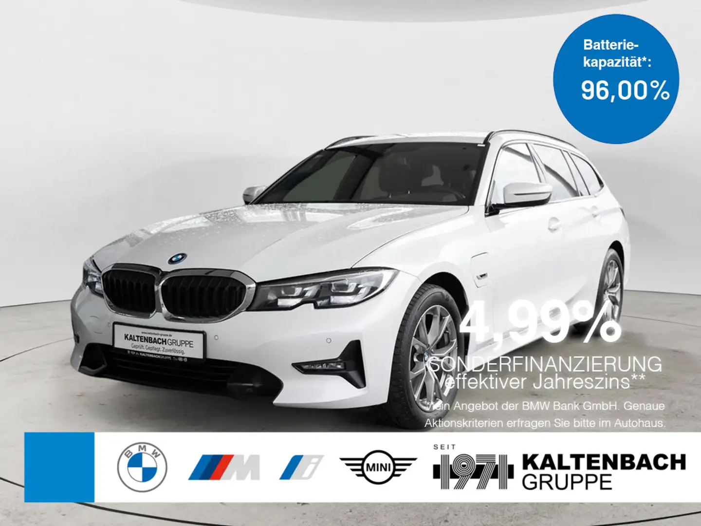 BMW 320 e Touring Sport Line AHK LED W-LAN NAVI Weiß - 1