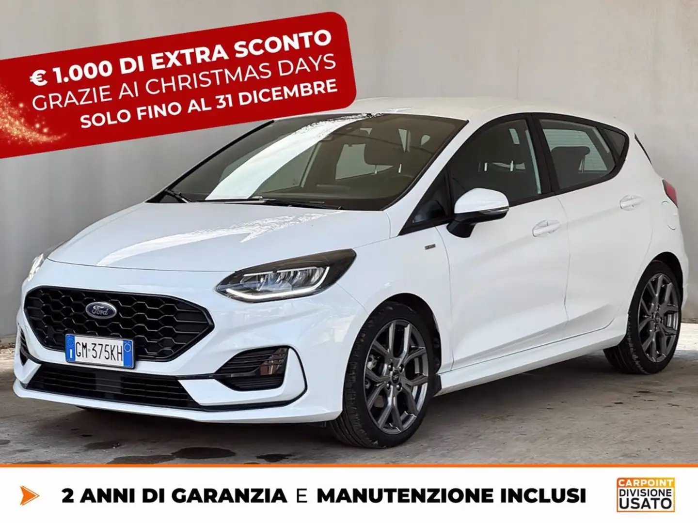 Ford Fiesta 5p 1.0 ecoboost h st-line 125cv Bianco - 1