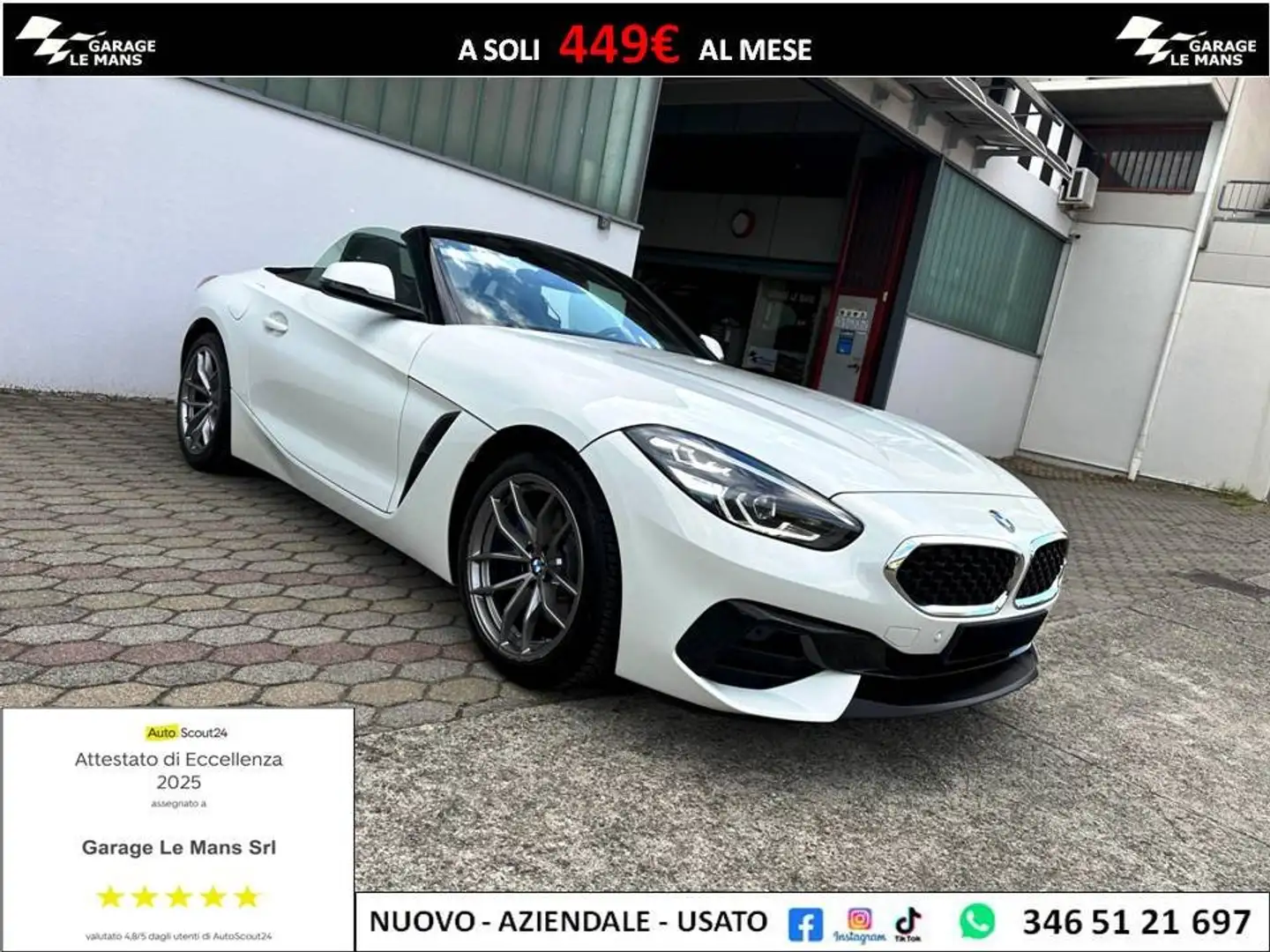 BMW Z4 SDRIVE20i SPORT AUTO PELLE CRUISE TELEC Nero - 1