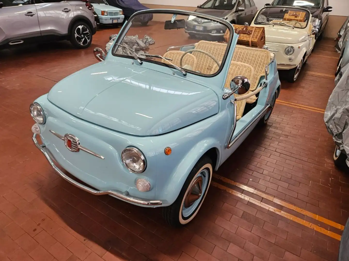 Fiat 500C SPIAGGINA JOLLY Bleu - 1