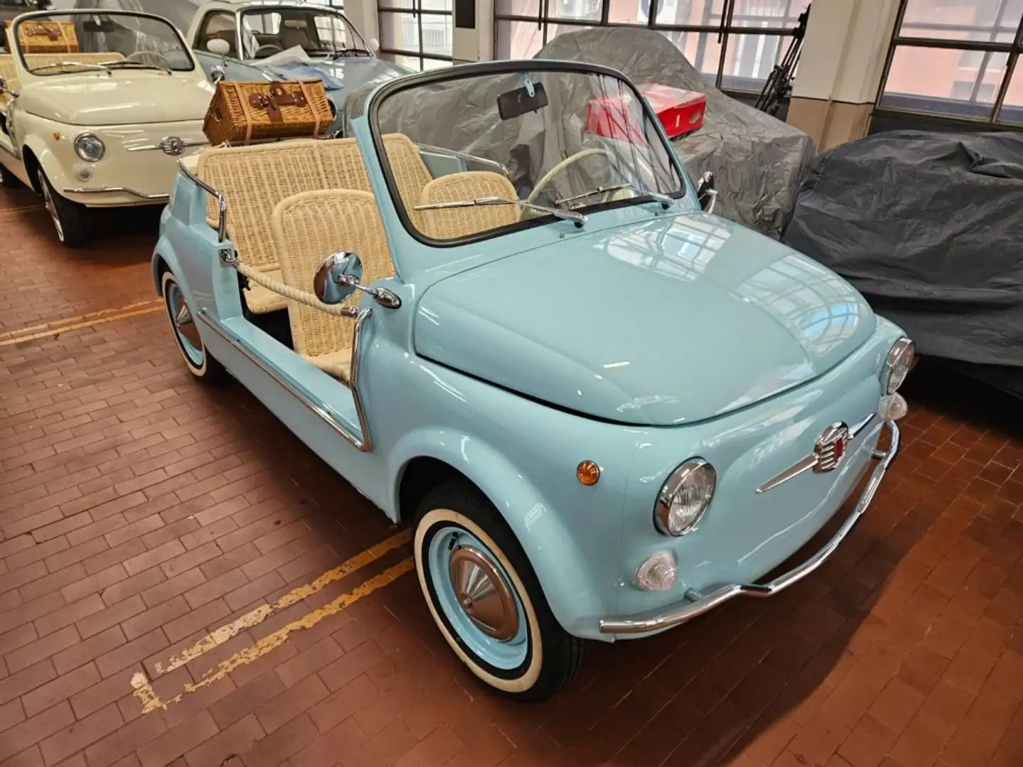 Fiat 500C SPIAGGINA JOLLY Bleu - 2