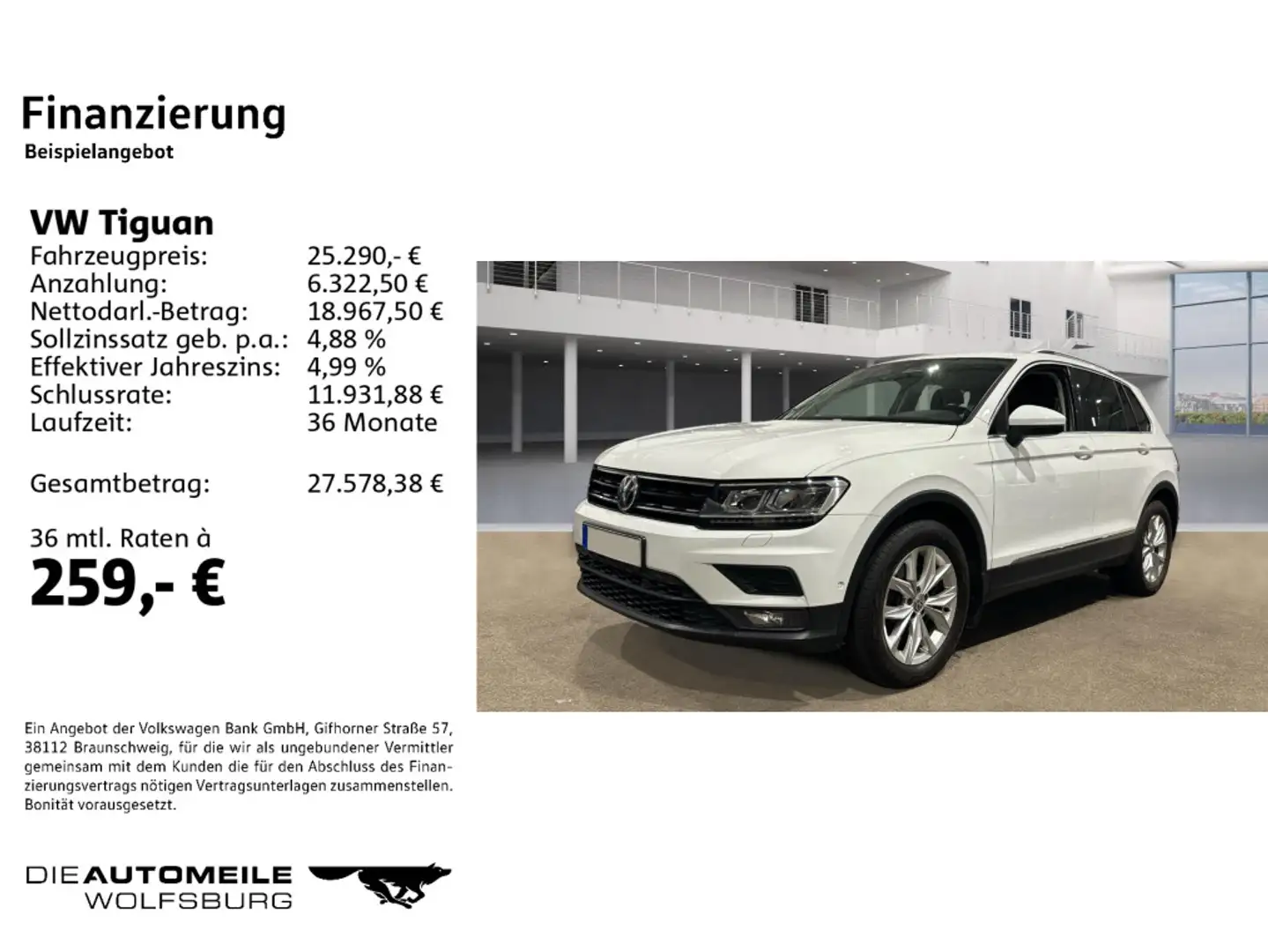 Volkswagen Tiguan 2.0TSI 4M DSG Comfortline STANDHZ/AHK/LED Weiß - 2