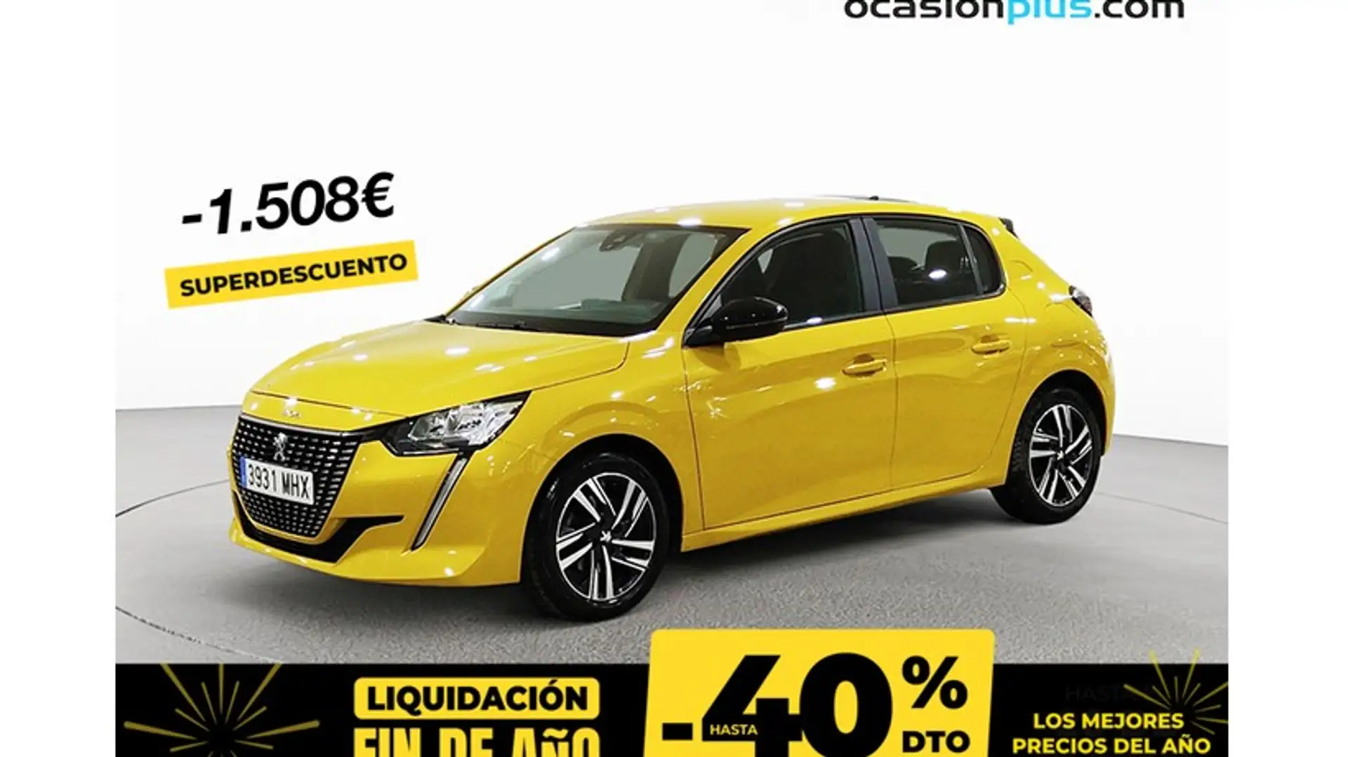 Peugeot 208 1.2 Puretech S&S Active Pack 100 Jaune - 1