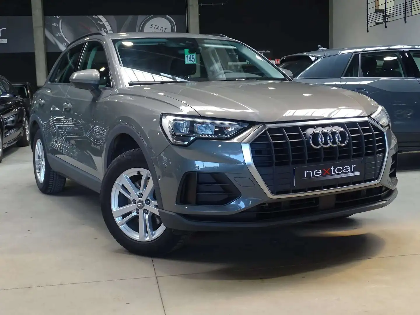 Audi Q3 35TDi 150 STronic *LED-NAVI-VIRTUAL-ANGLE MORT* Gris - 2