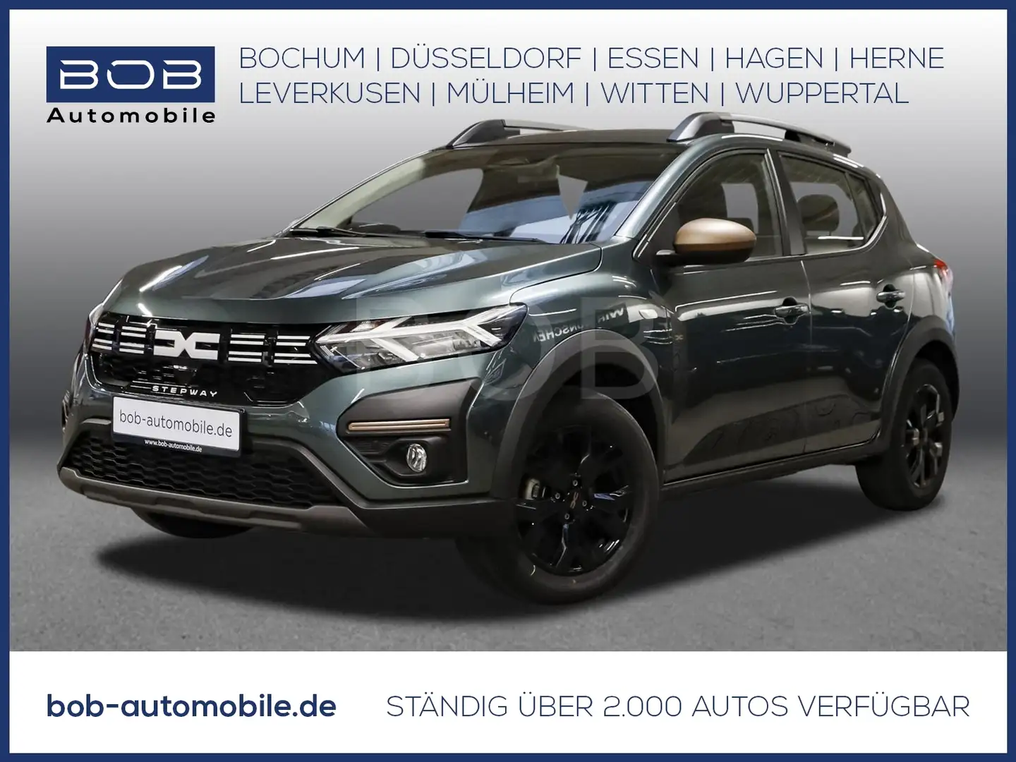 Dacia Sandero Stepway Extreme+ ECO-G 100 NAVI SHZ PDC Groen - 1