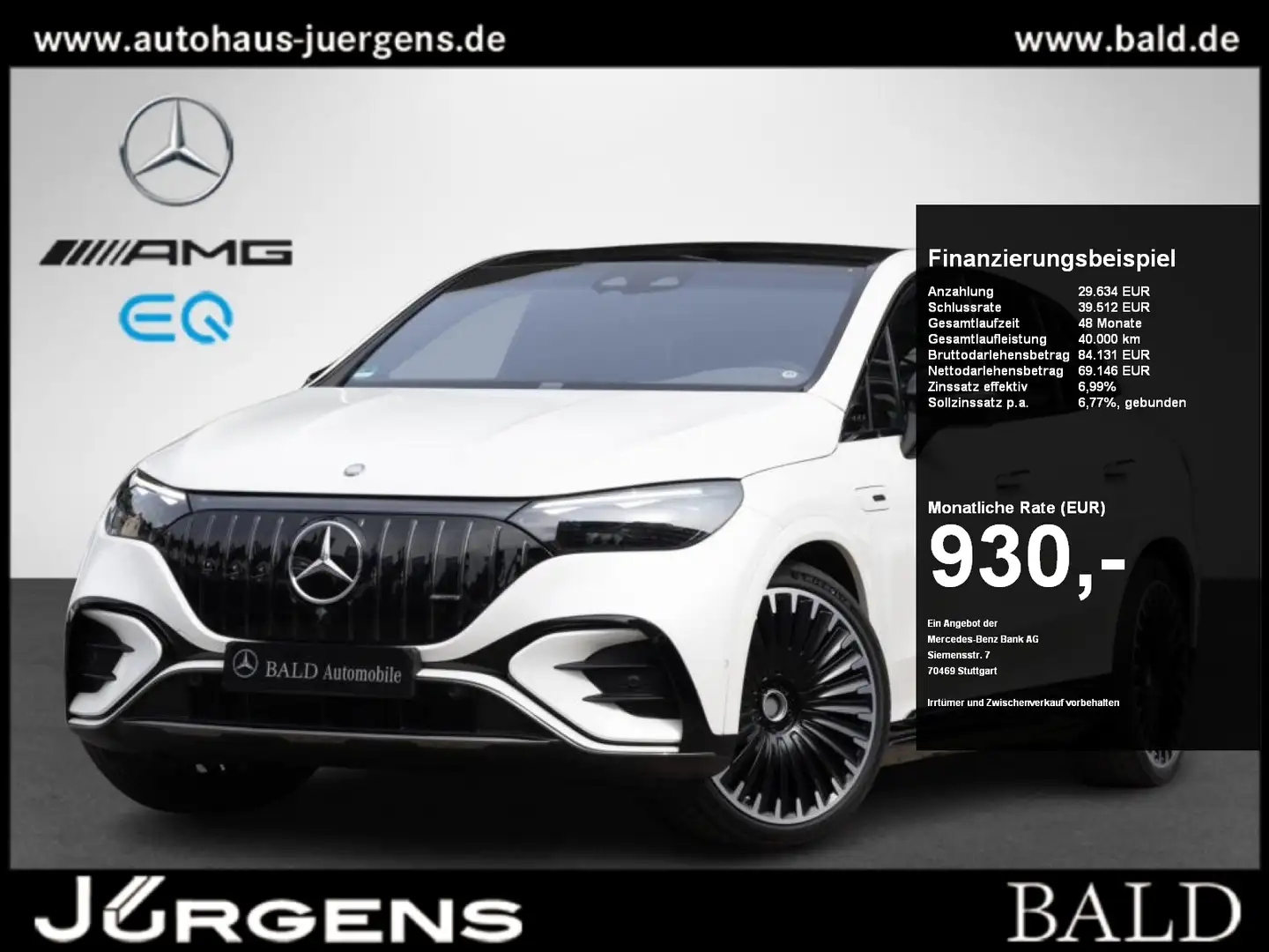 Mercedes-Benz EQE SUV EQE 53 AMG SUV 4M+ Hyperscreen/Digital/Pano/22" Bianco - 1