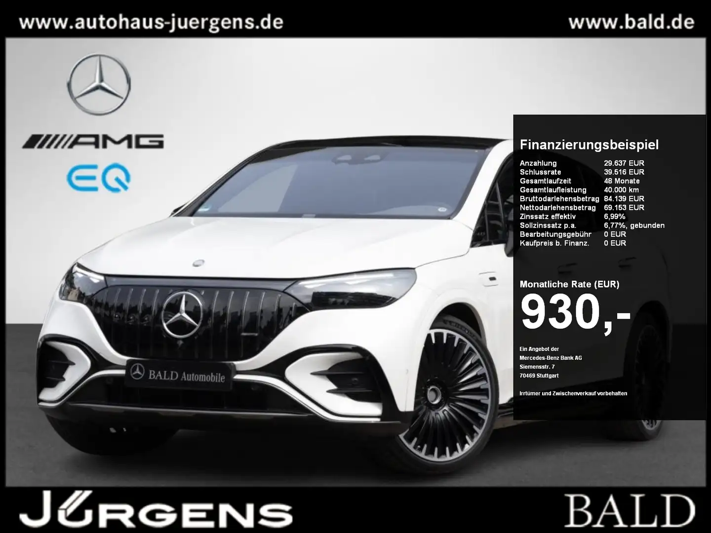 Mercedes-Benz EQE SUV EQE 53 AMG SUV 4M+ Hyperscreen/Digital/Pano/22" Белый - 1
