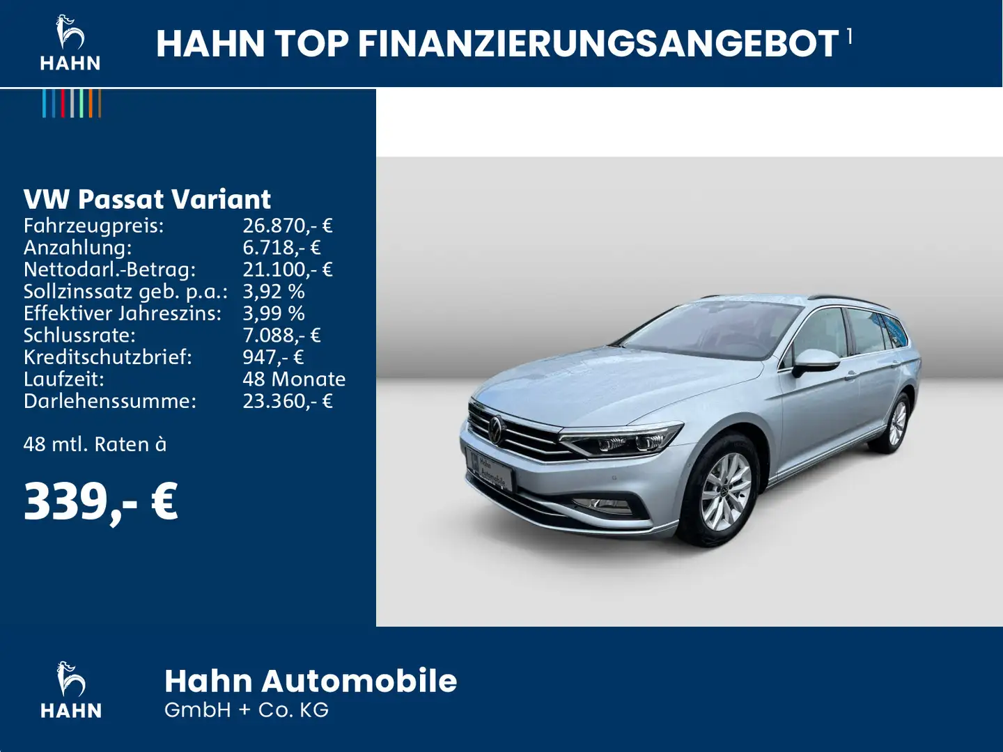 Volkswagen Passat Variant 2.0TDI DSG Business ACC LED Navi Zilver - 2