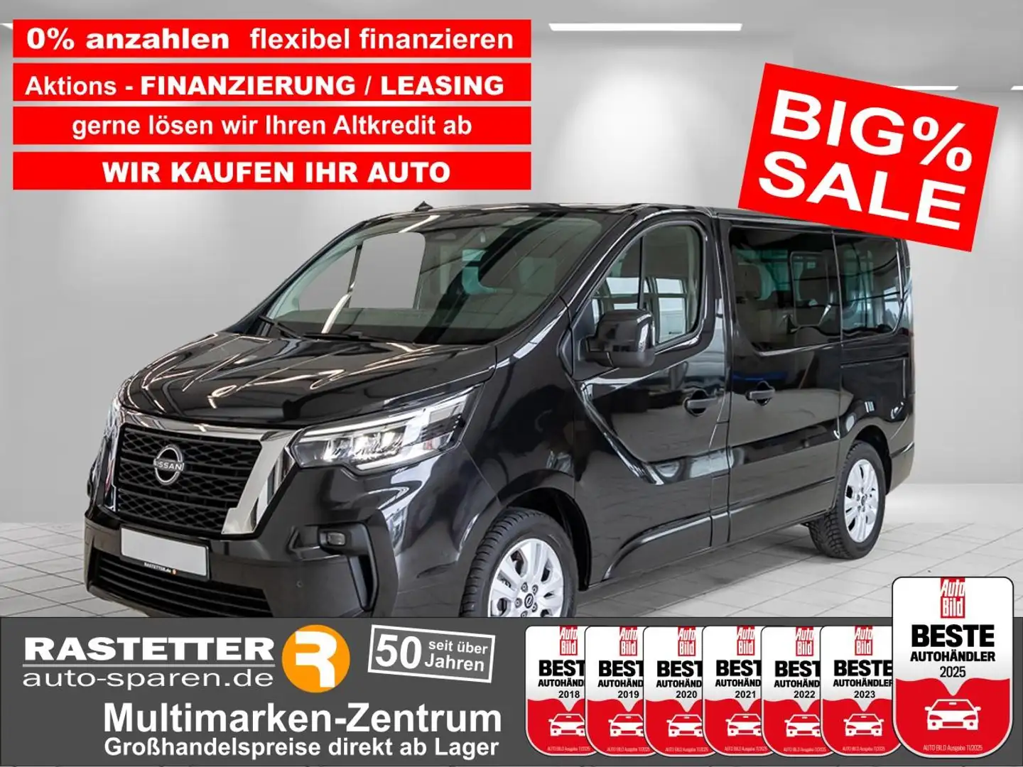 Nissan Primastar L1H1 2,8t tekna 8S Design+Kamera+Navi+iKey+Privacy Noir - 1