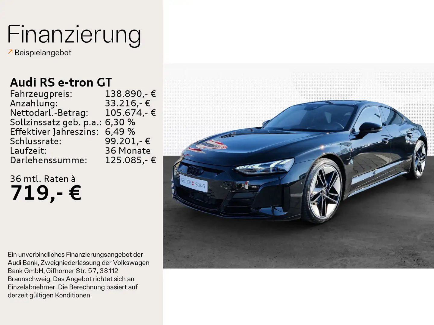 Audi RS e-tron GT quattro Laser*HuD*Assi+*Allradlenk* Schwarz - 2