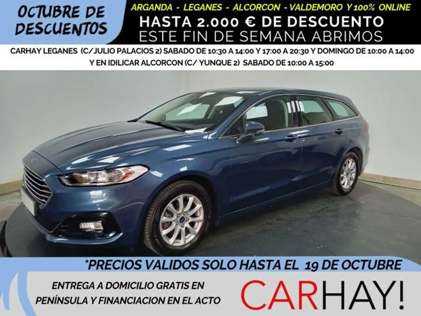 Ford Mondeo Sportbreak 2.0TDCI ST-Line Aut. AWD 190 Bleu - 1