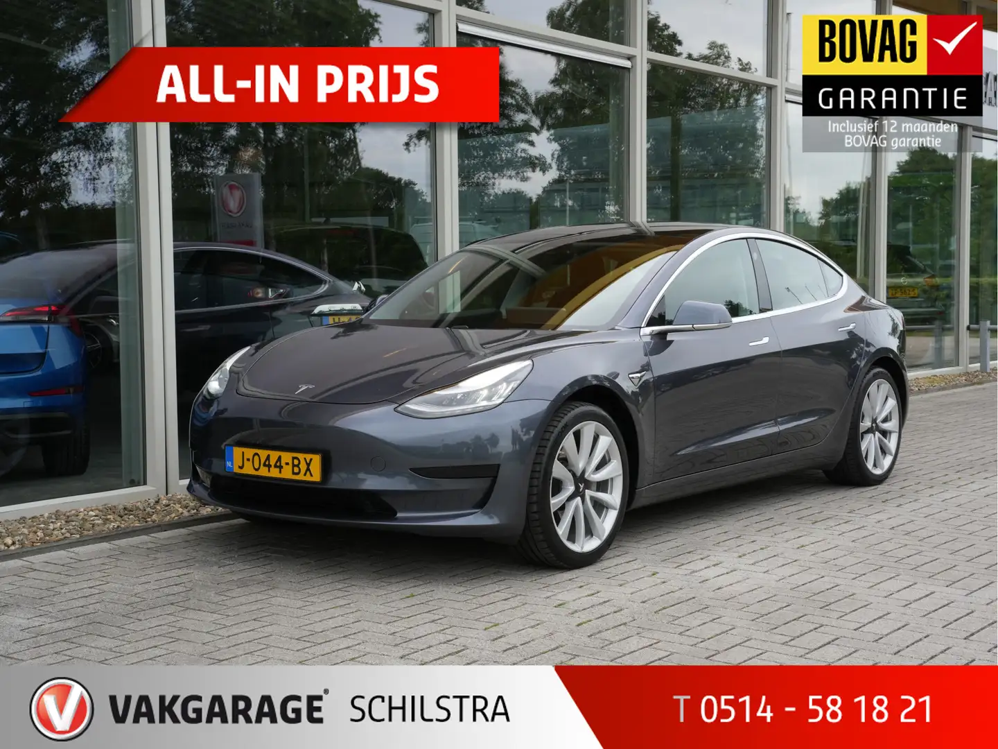 Tesla Model 3 Standard RWD Plus 60 kWh | Trekhaak | Full Autopil Gris - 1