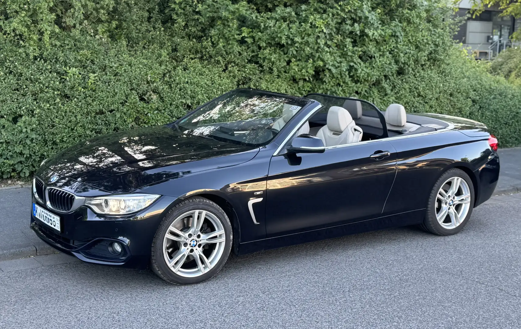 BMW 430 430D Cabrio Sport 2. Hd. 80tkm Insp. neu, 8fach b Černá - 1