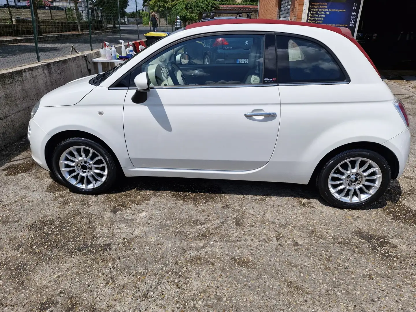 Fiat 500C 500C 1.2 Lounge 69cv E6 Wit - 1