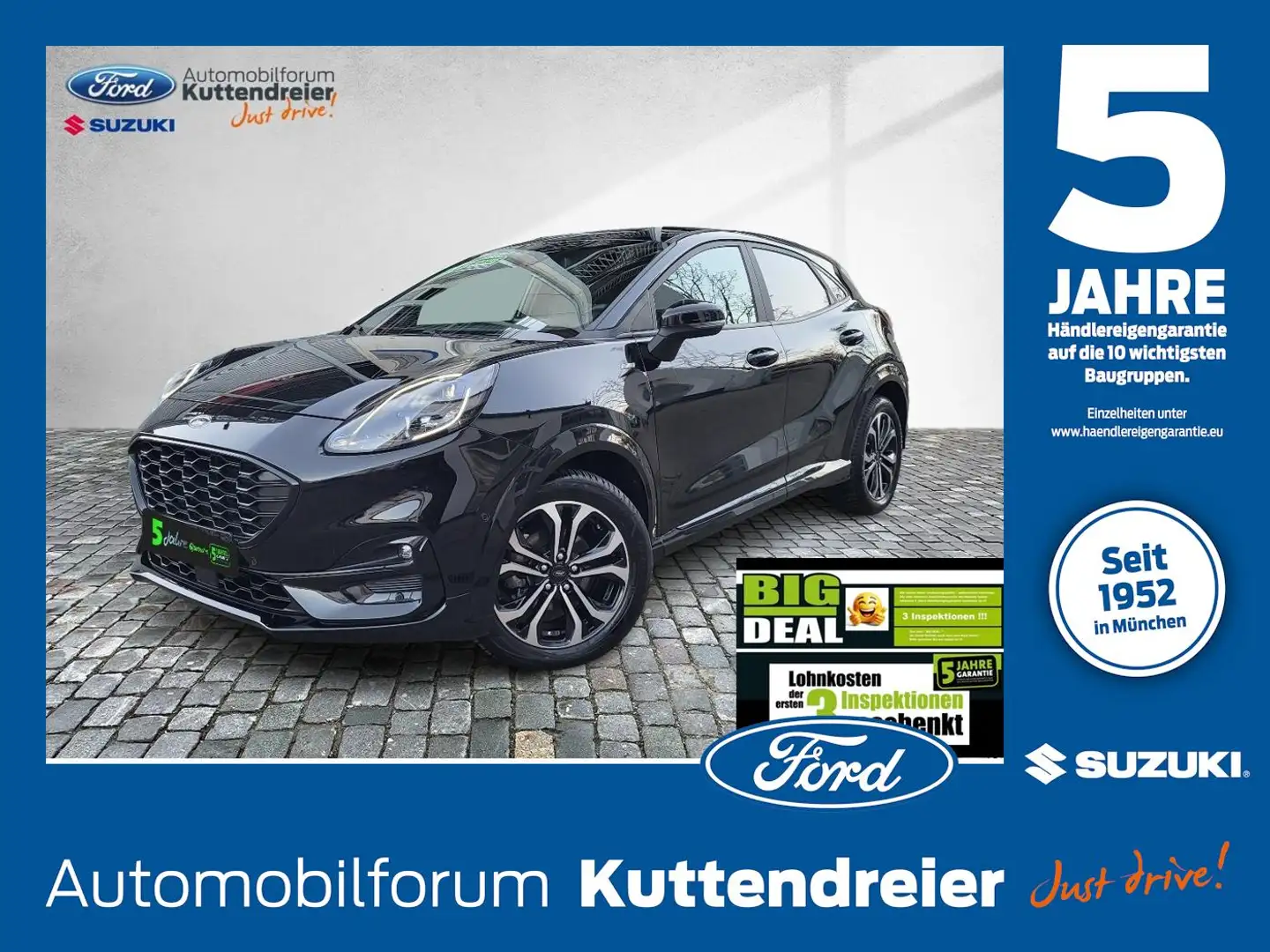 Ford Puma ST-Line Navi Kamera LED Tempomat ACC Sitzh. Schwarz - 1